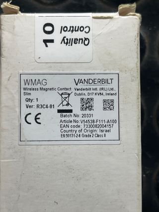 Contacto magnético Vanderbilt radio