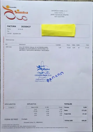 Silla de ruedas nueva