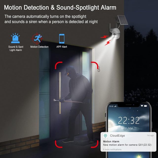 ¡-50%! | ANRAN 2K Cámara Vigilancia WiFi Exterior