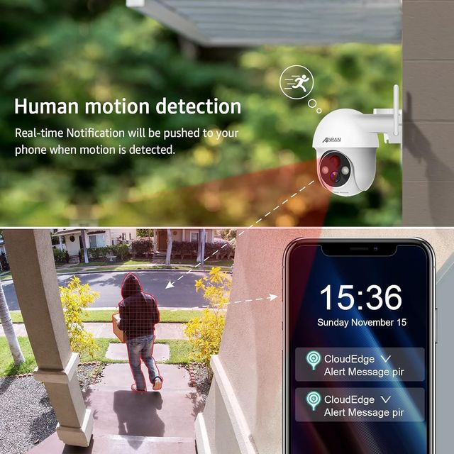 ¡-50%! | ANRAN 2K Cámara Vigilancia WiFi Exterior