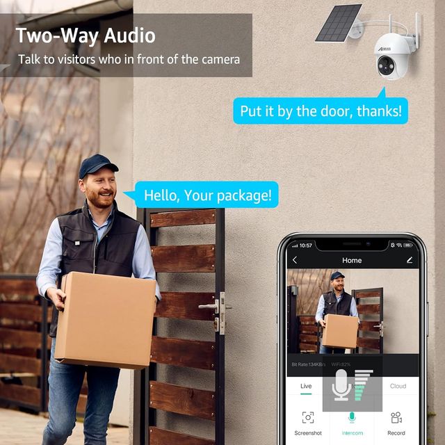 ¡-50%! | ANRAN 2K Cámara Vigilancia WiFi Exterior