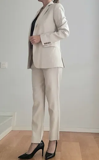 Conjunto Massimo Dutti Beige Mujer