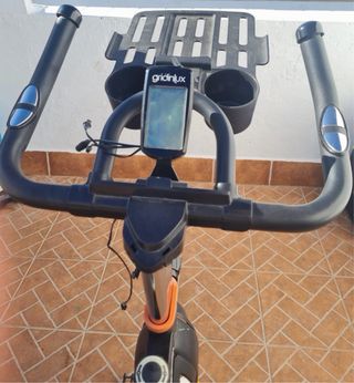 Bicicleta Spinning Naranja y Negra