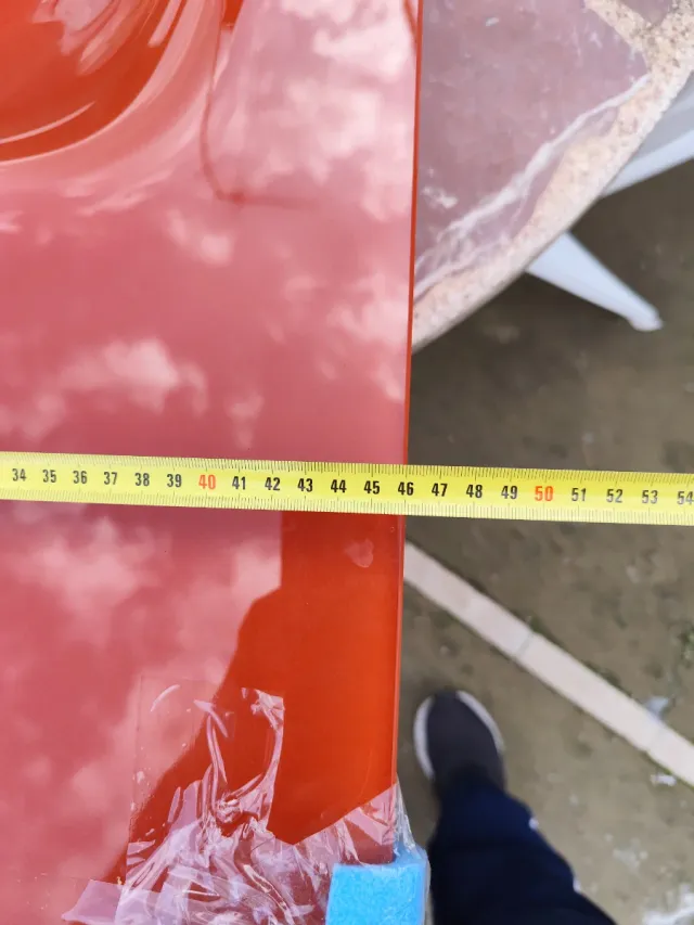 Pila lavamanos encimera naranja