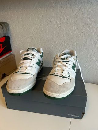 New Balance 550 Verde y Blanco