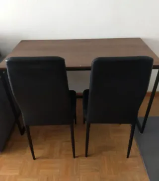 Juego de 2 sillas negras