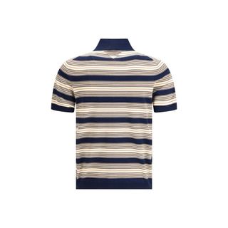 Polo Prada Rayas Azul y Marrón