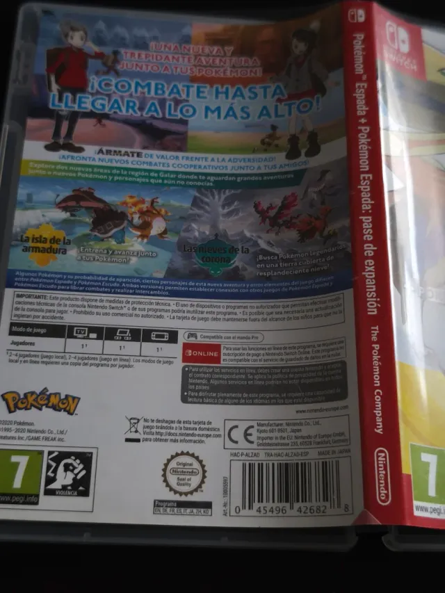 Pokemon Espada + DLC Pase Expansión Switch
