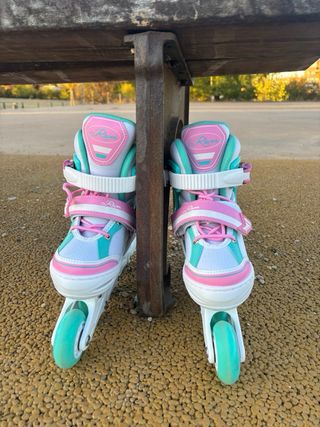Patines Oxelo Play 5 Niños Menta. Talla 30-33

