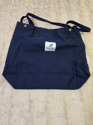 Bolso de lona azul