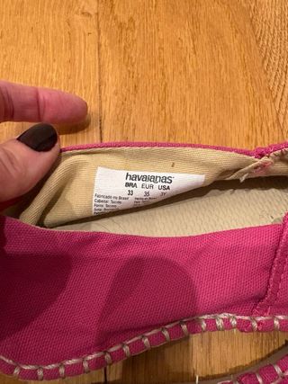Alpargatas Havaianas Fucsia Talla 35