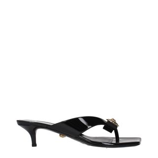 Chanclas Versace Mujer Negro y Dorado