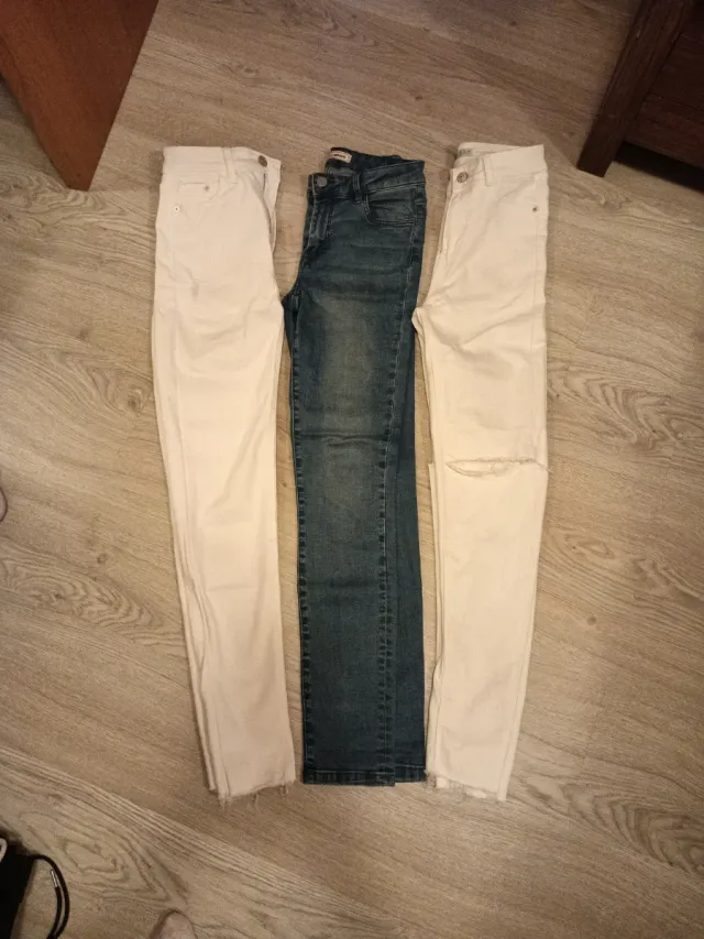 Pantalones vaqueros largos elásticos