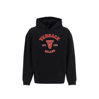 Sudadera Versace Negra con Logo V