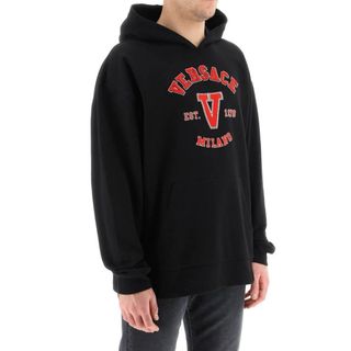 Sudadera Versace Negra con Logo V