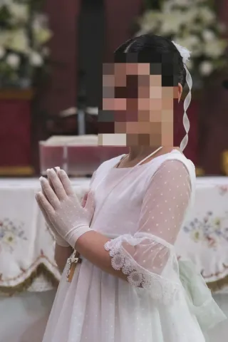 Vestido Comunión Niña Blanco