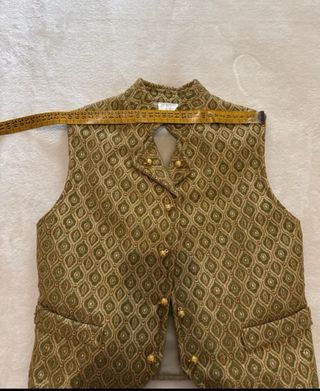 Chaleco fallero niño oro y morado
