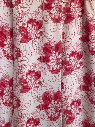 Falda Corte Inglés Flores Rojas Talla 52
