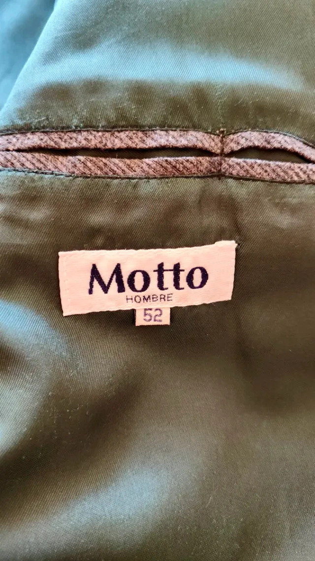 Americana Motto Gris Talla 52