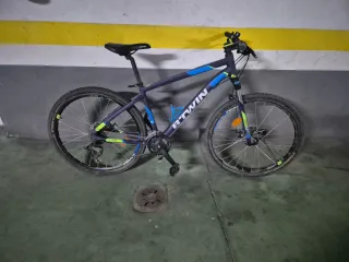 Bicicleta B'Twin Adulto Gris/Azul 27,5"