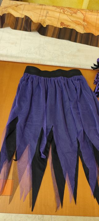 Disfraz Halloween Araña Morado Negro. Talla S/M