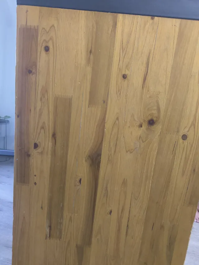 Mesa centro madera y metal medidas:44 alto
60x120