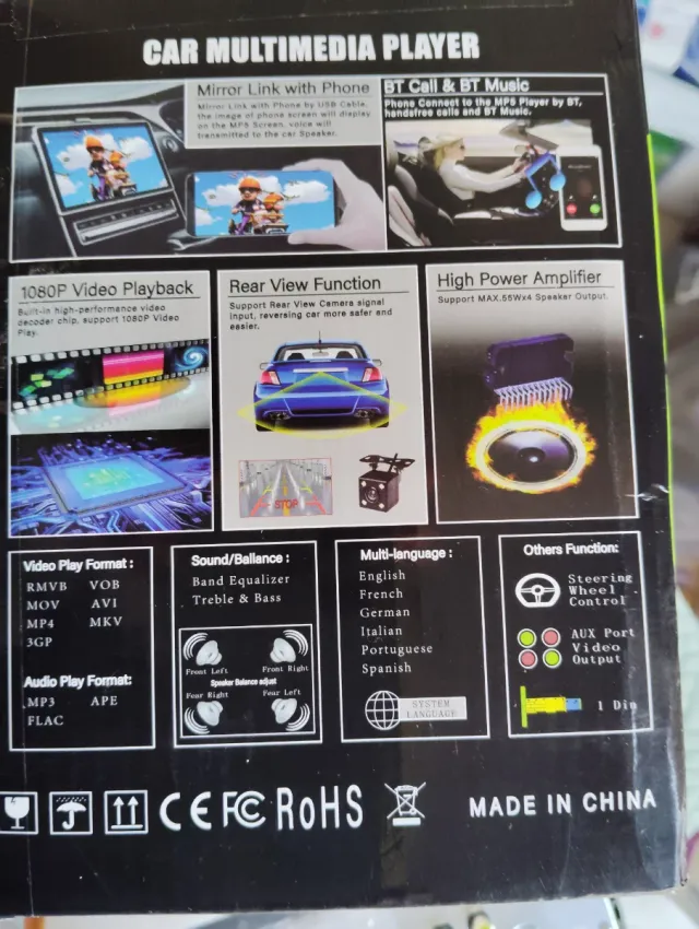 Radio Multimedia Coche 9 HD LCD