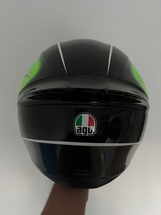 Casco AGV verde/negro
