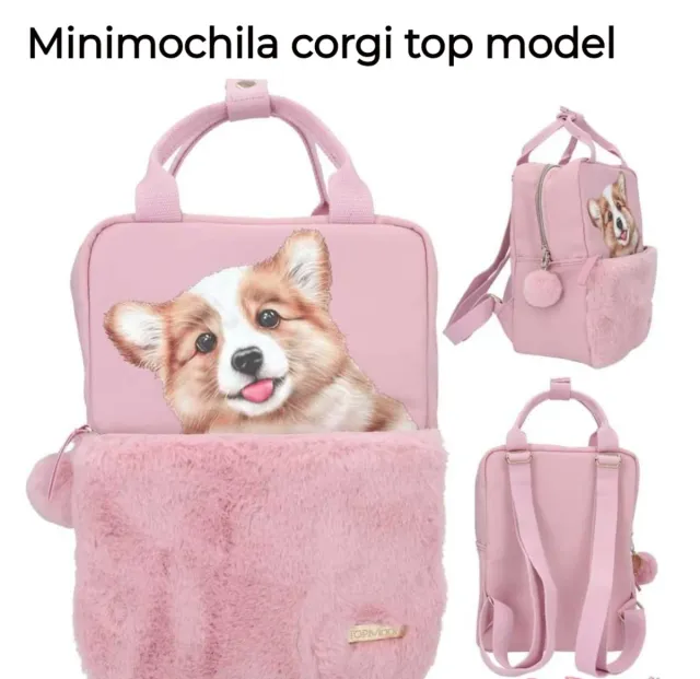 Mini mochila Top Model corgi