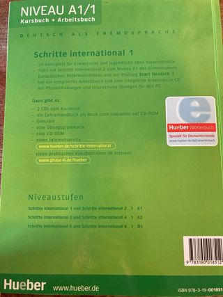 Libro Alemán Schritte International 1 EOI