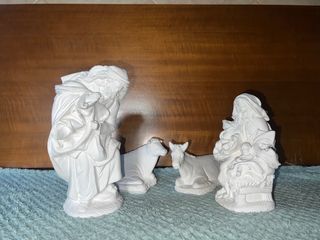 Belén de polvo cerámico para pintar