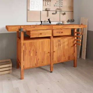 Mesa de carpintero de madera