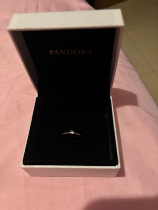 Anillo Pandora Talla 14 Oro Rosa