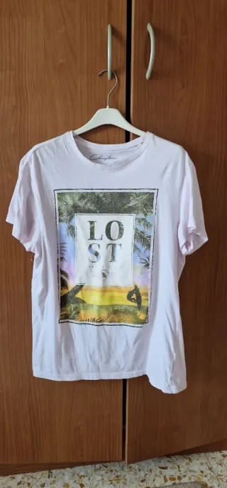 T-shirt uomo Lost con stampa mare