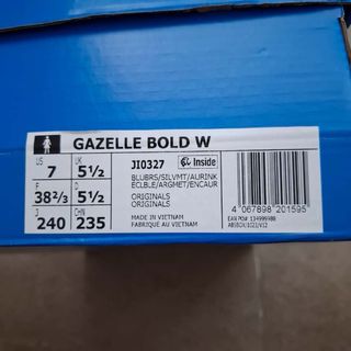 Zapatillas Adidas Gazelle Azul Plata