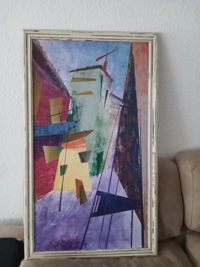 Cuadro abstracto multicolor