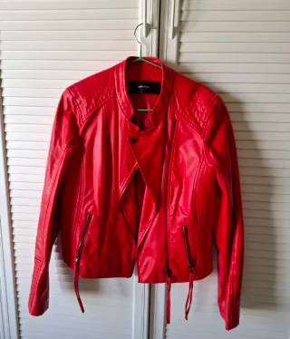 Cazadora Piel Roja Vero Moda