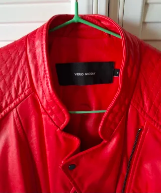 Cazadora Piel Roja Vero Moda