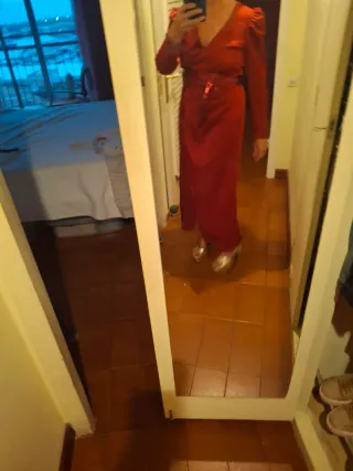 Vestido rojo largo para bodas