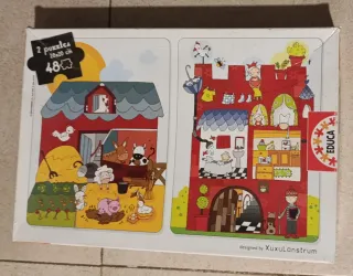 2 Puzzles Educa 48 piezas 28x20cm