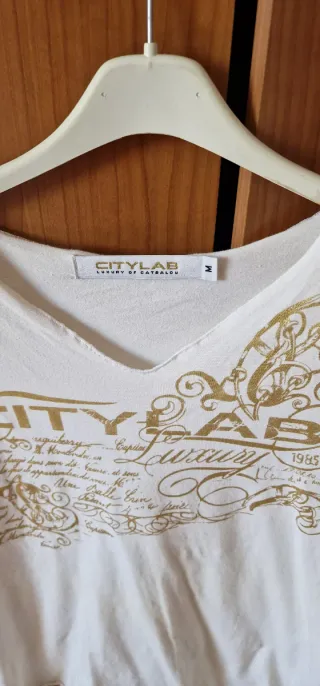 Maglia uomo CITY LAB con stampa oro