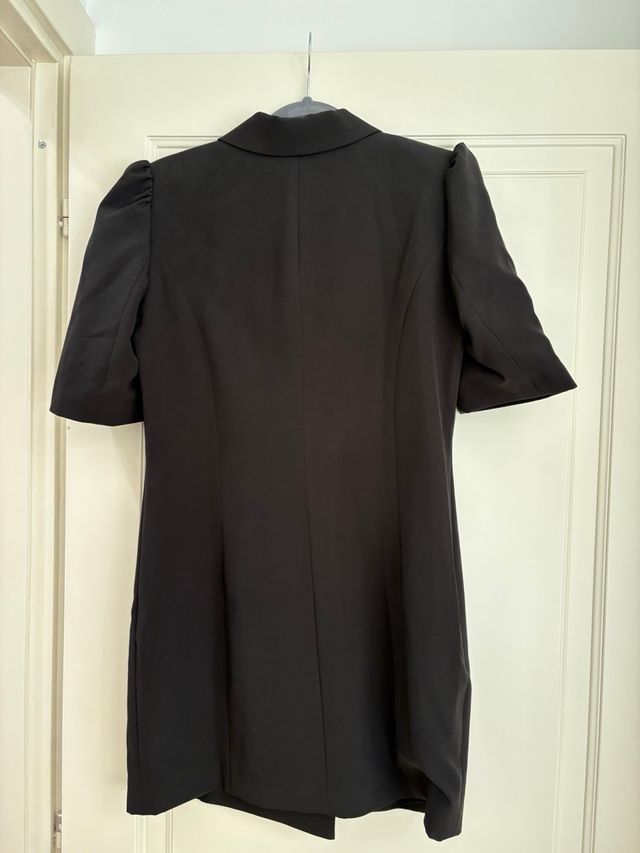 Abito donna corto nero modello smoking