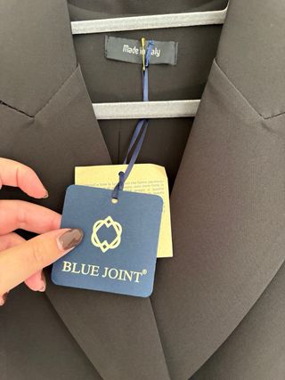 Abito donna corto nero modello smoking