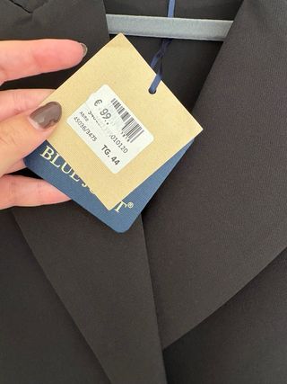 Abito donna corto nero modello smoking