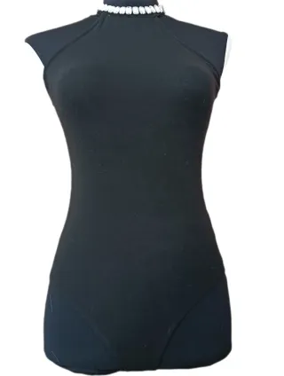 Body negro con pedrería