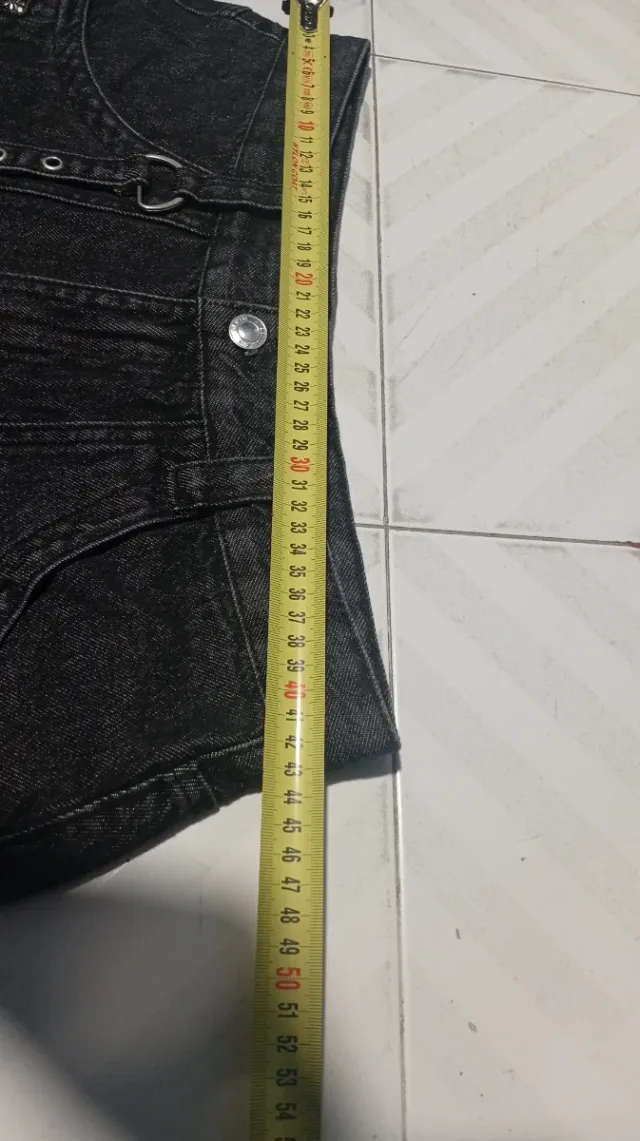 Pantalón corto cargo Y2K negro