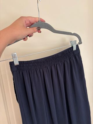 Gonna lunga blu con spacchi