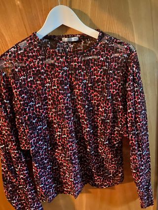 Blusa Zara Animal Print Talla M