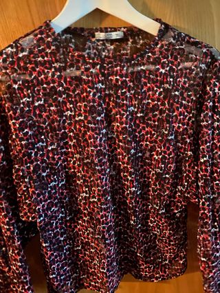 Blusa Zara Animal Print Talla M