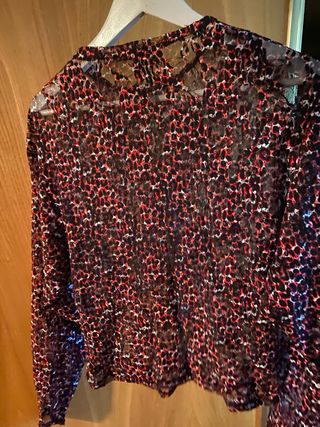 Blusa Zara Animal Print Talla M